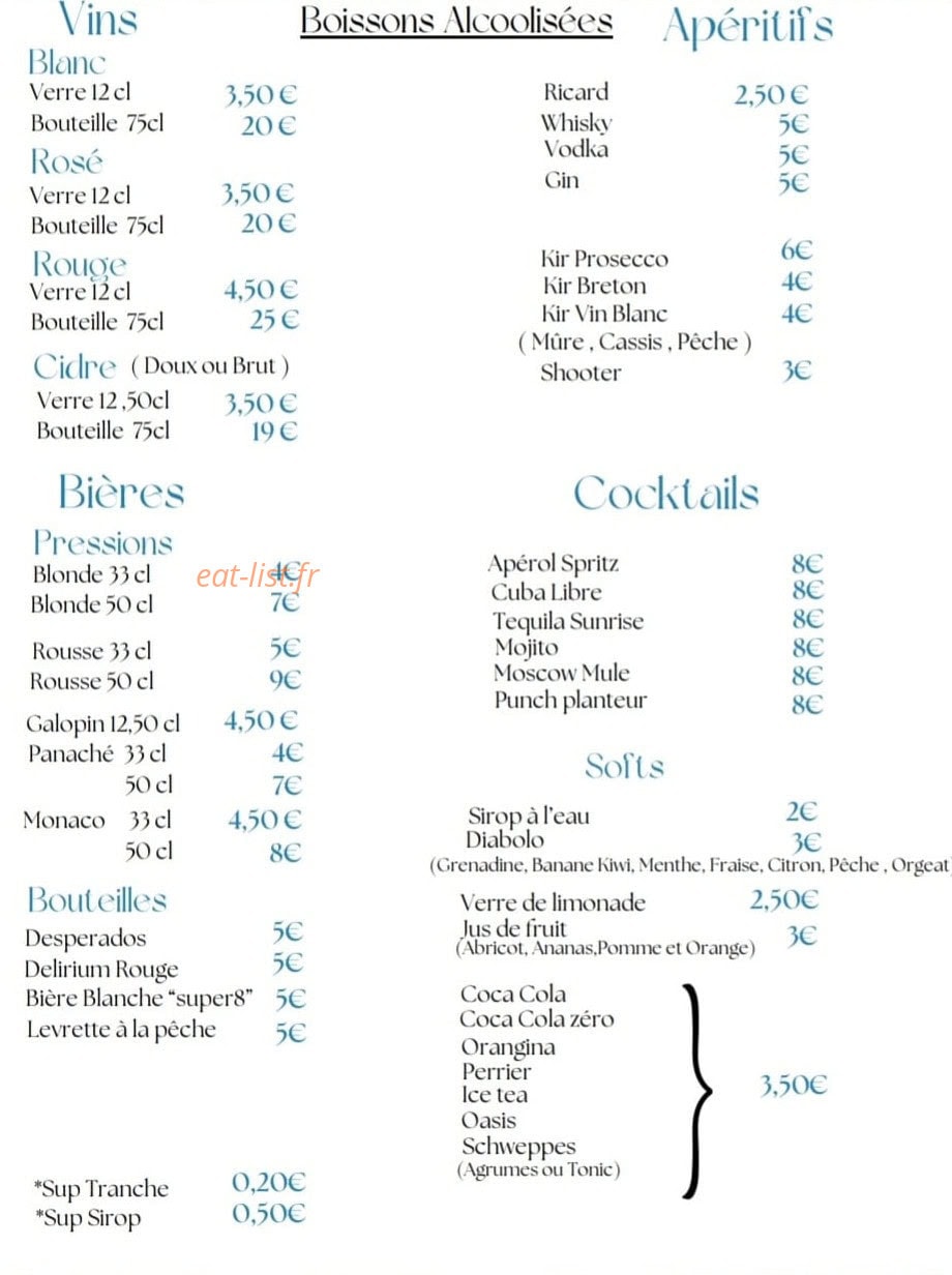 La Guinguette du Gué de Selle — carte page 2