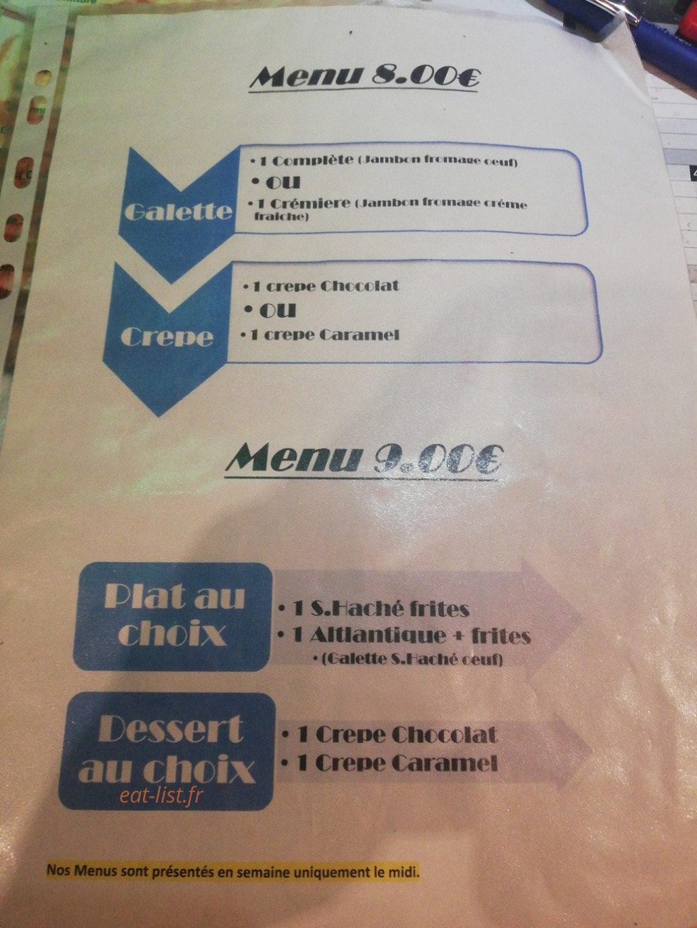 L'Arlequin — carte page 1