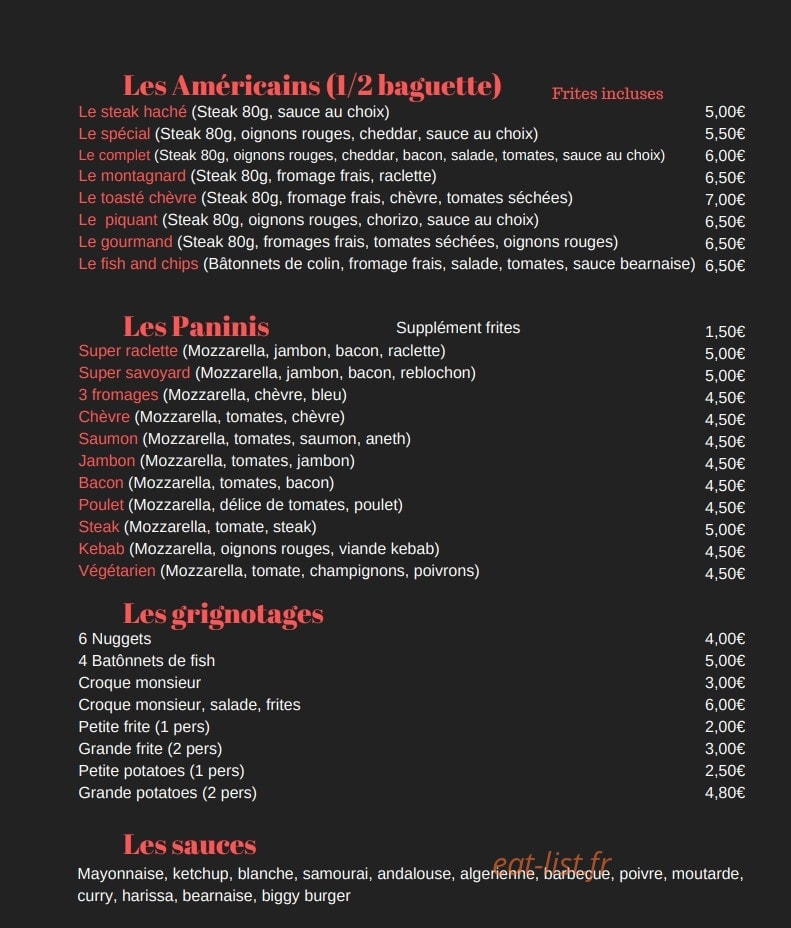 La Pause Gourmande — carte page 3
