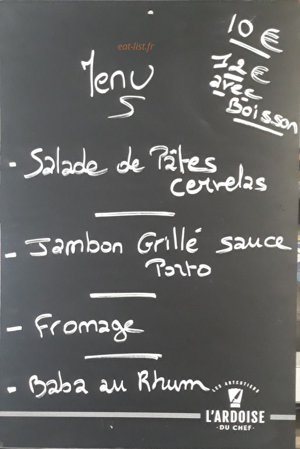 Le Relais de Niafles — carte page 1