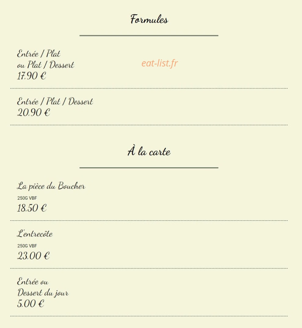 Chez Vous — carte page 1