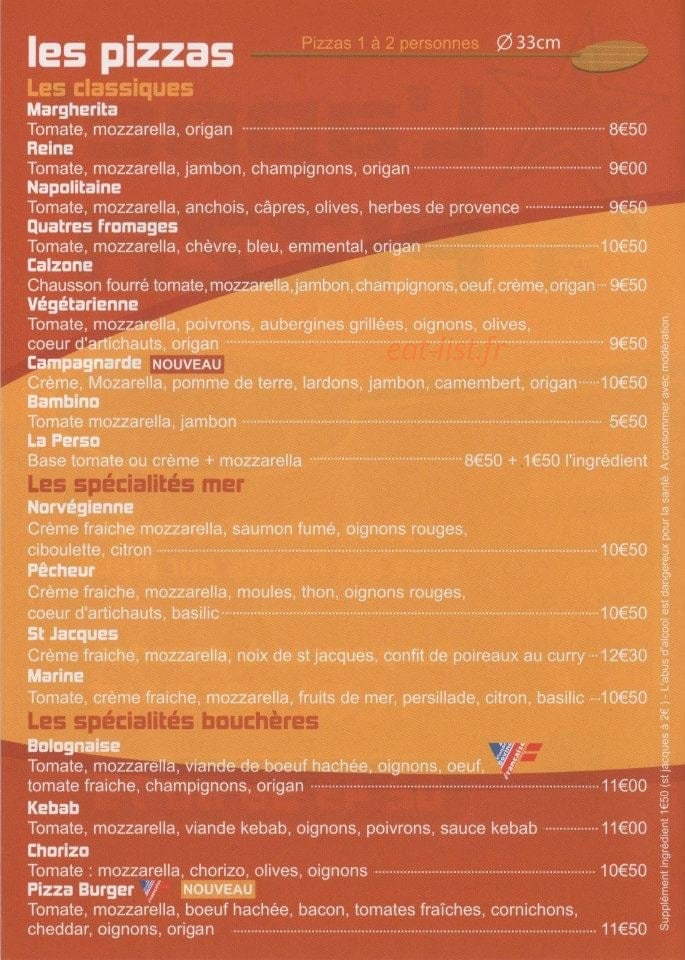 L'appel à pizza — carte page 2
