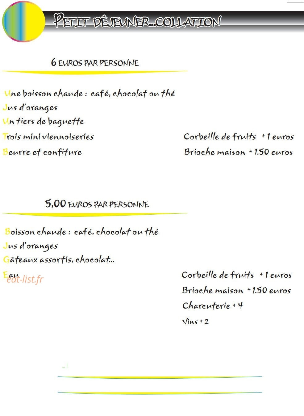 L'Escale — carte page 14