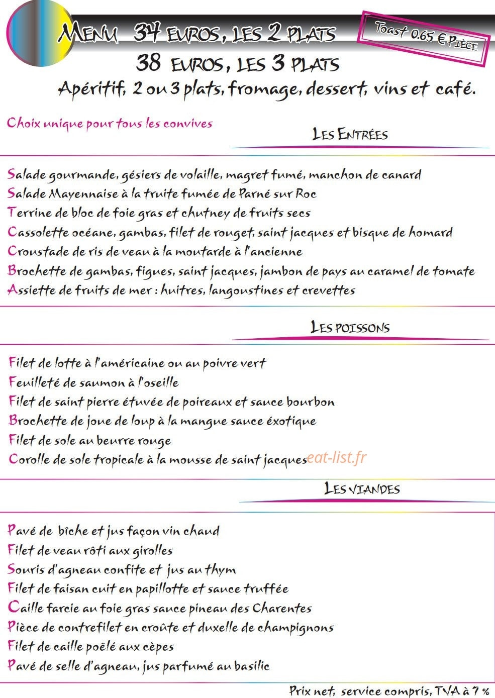 L'Escale — carte page 7