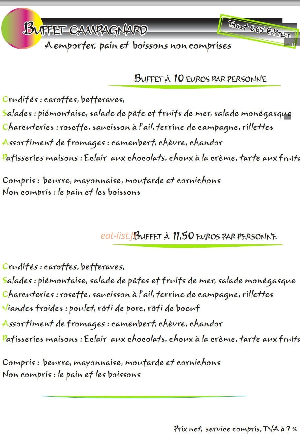 L'Escale — carte page 12