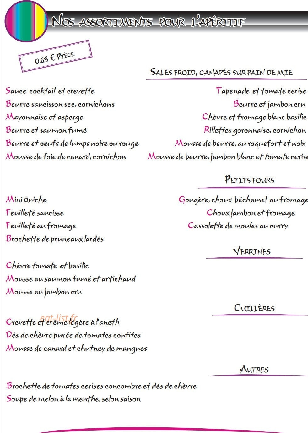 L'Escale — carte page 3