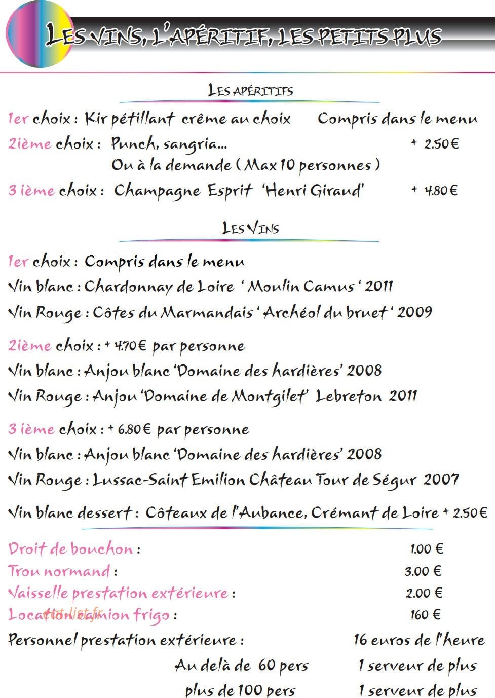 L'Escale — carte page 2