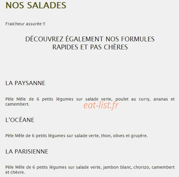 Point Pizza — carte page 4