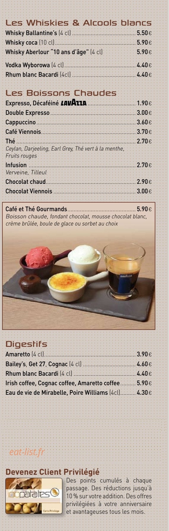 100 Patates — carte page 11