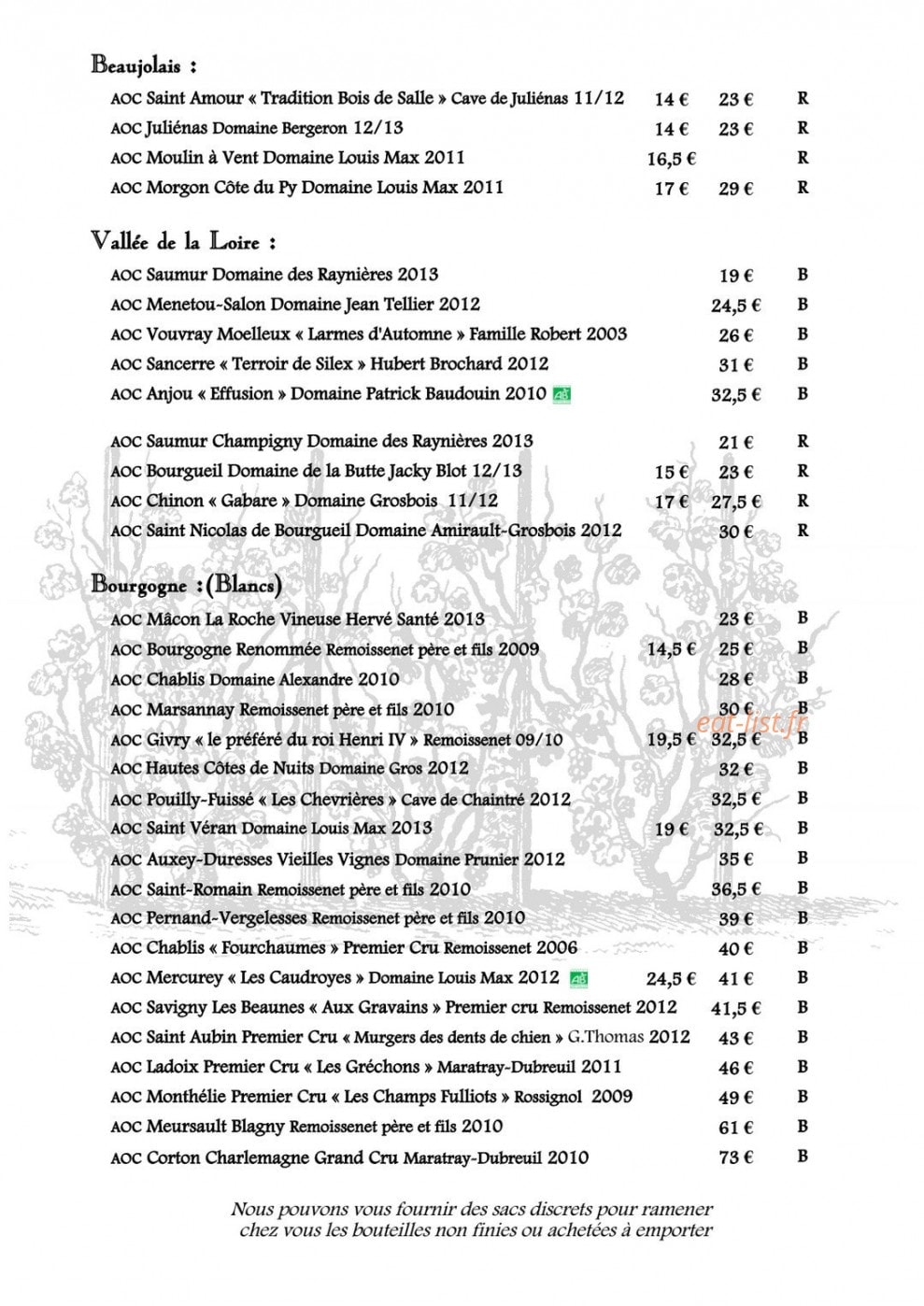 A la Table du Bon Roi Stanislas — carte page 11