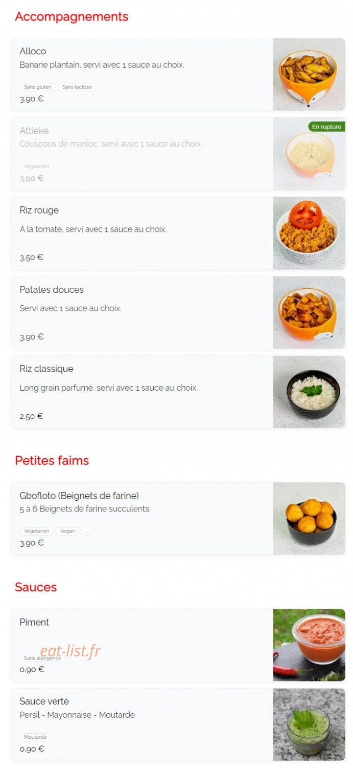 Afrotaste — carte page 3