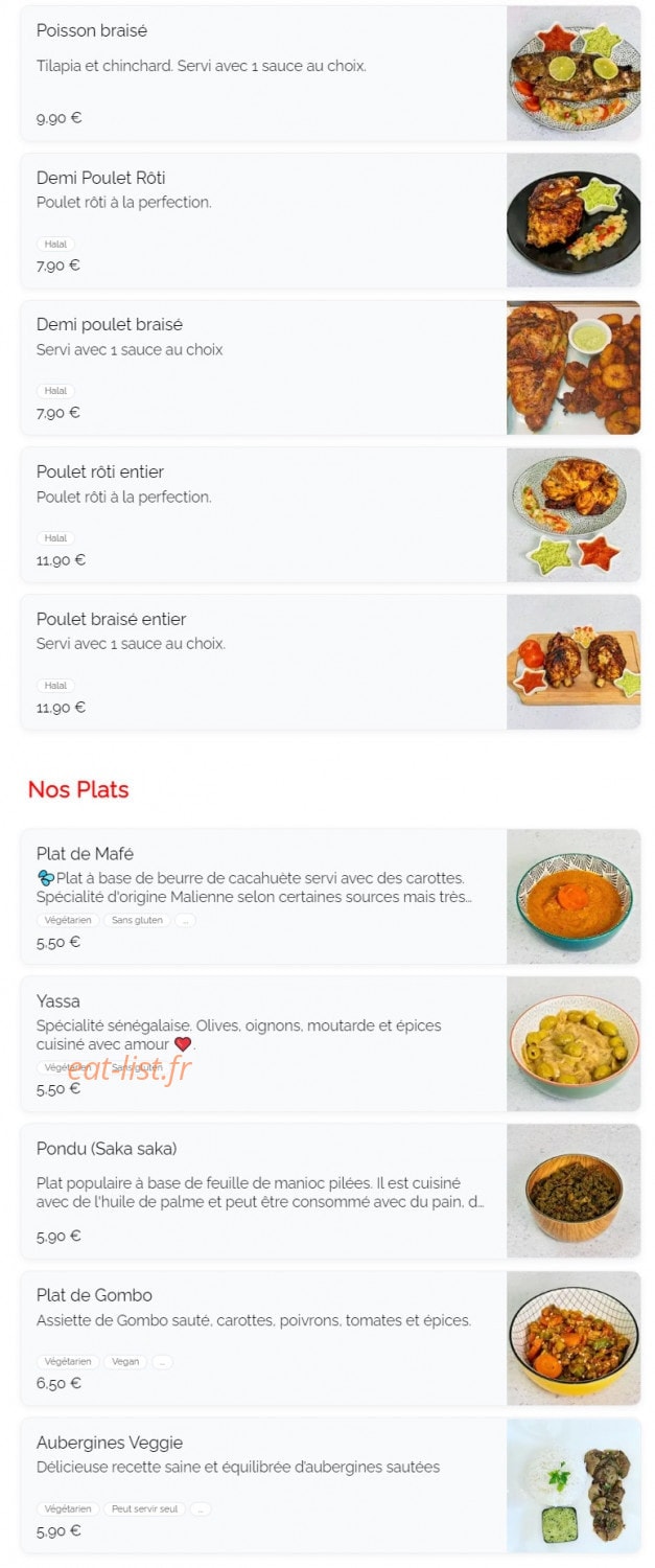 Afrotaste — carte page 2