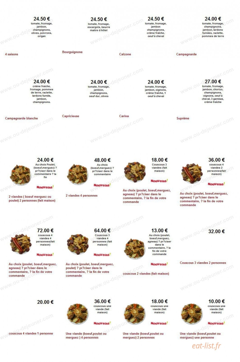 allopizzacouscous — carte page 7