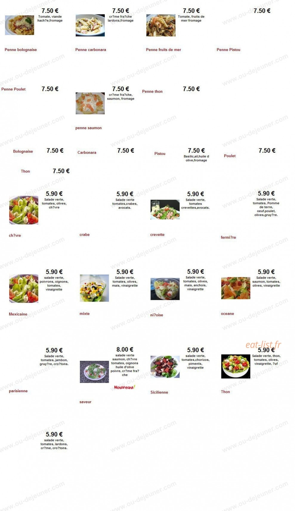 allopizzacouscous — carte page 8