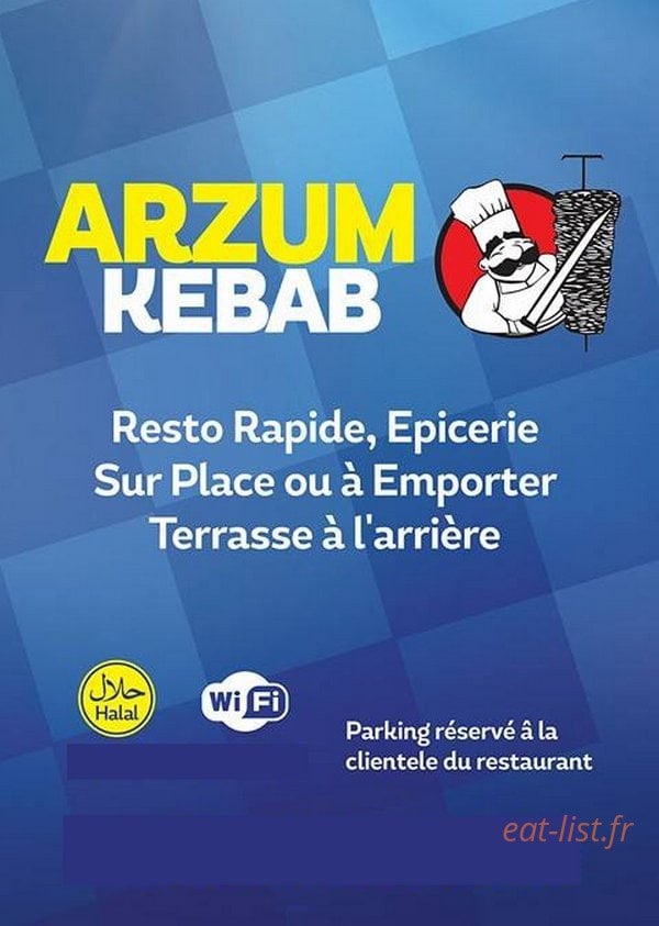 Arzu'm Kebab — carte page 1