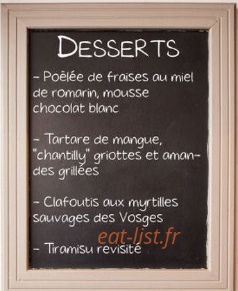 Au Bistronome — carte page 6