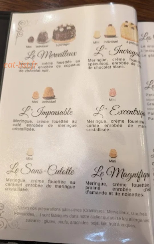 Aux Merveilleux de Fred — carte page 2