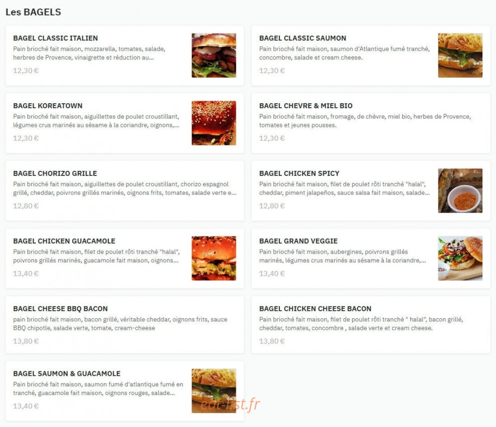 Bagel & Salsa — carte page 3