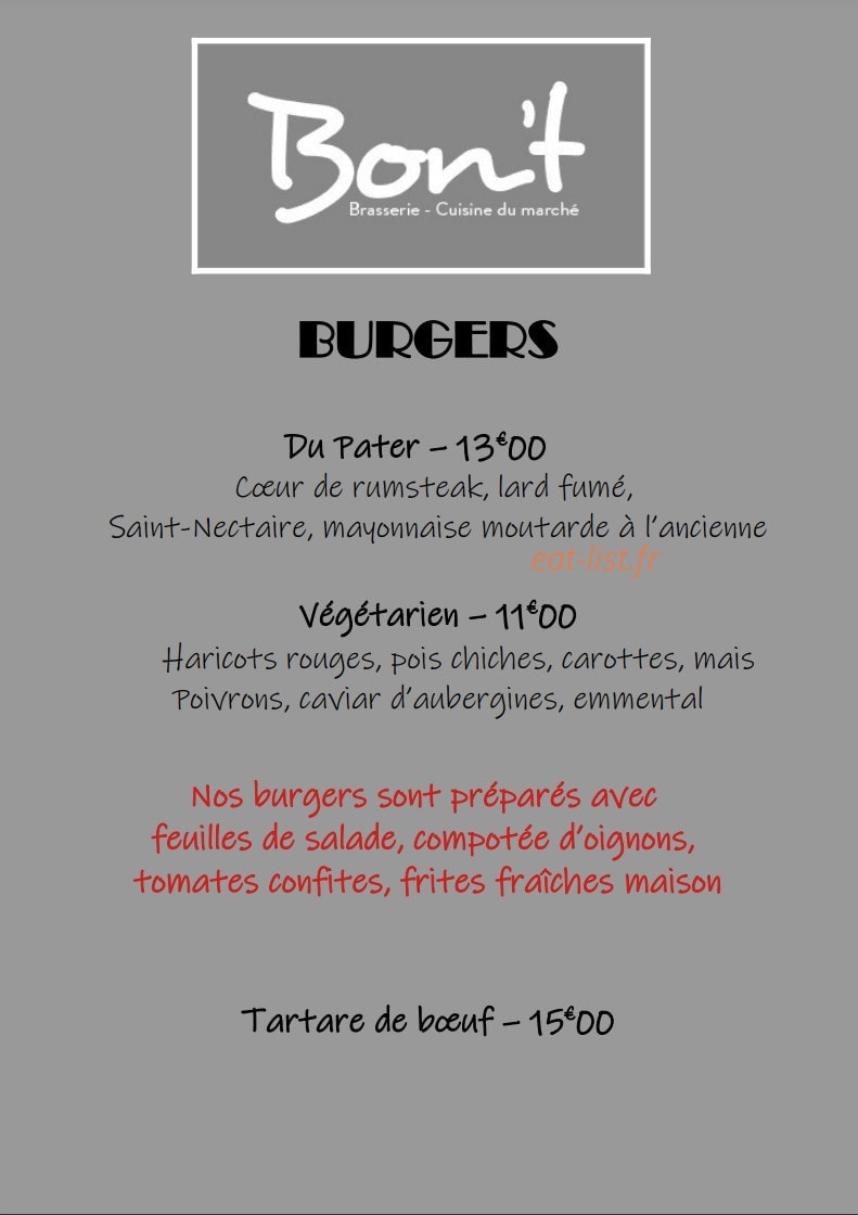 Bon't — carte page 1