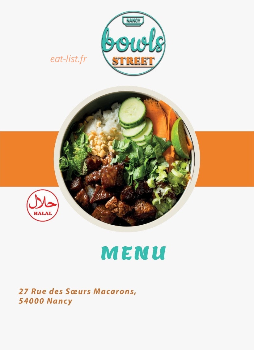 Bowls Street — carte page 1