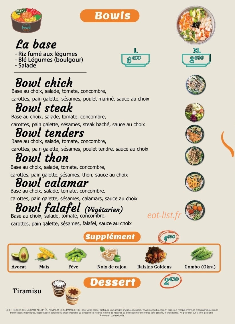 Bowls Street — carte page 2