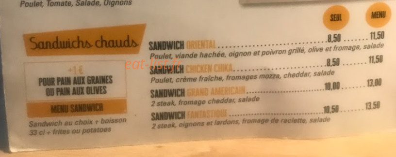 Burger Pasta — carte page 2