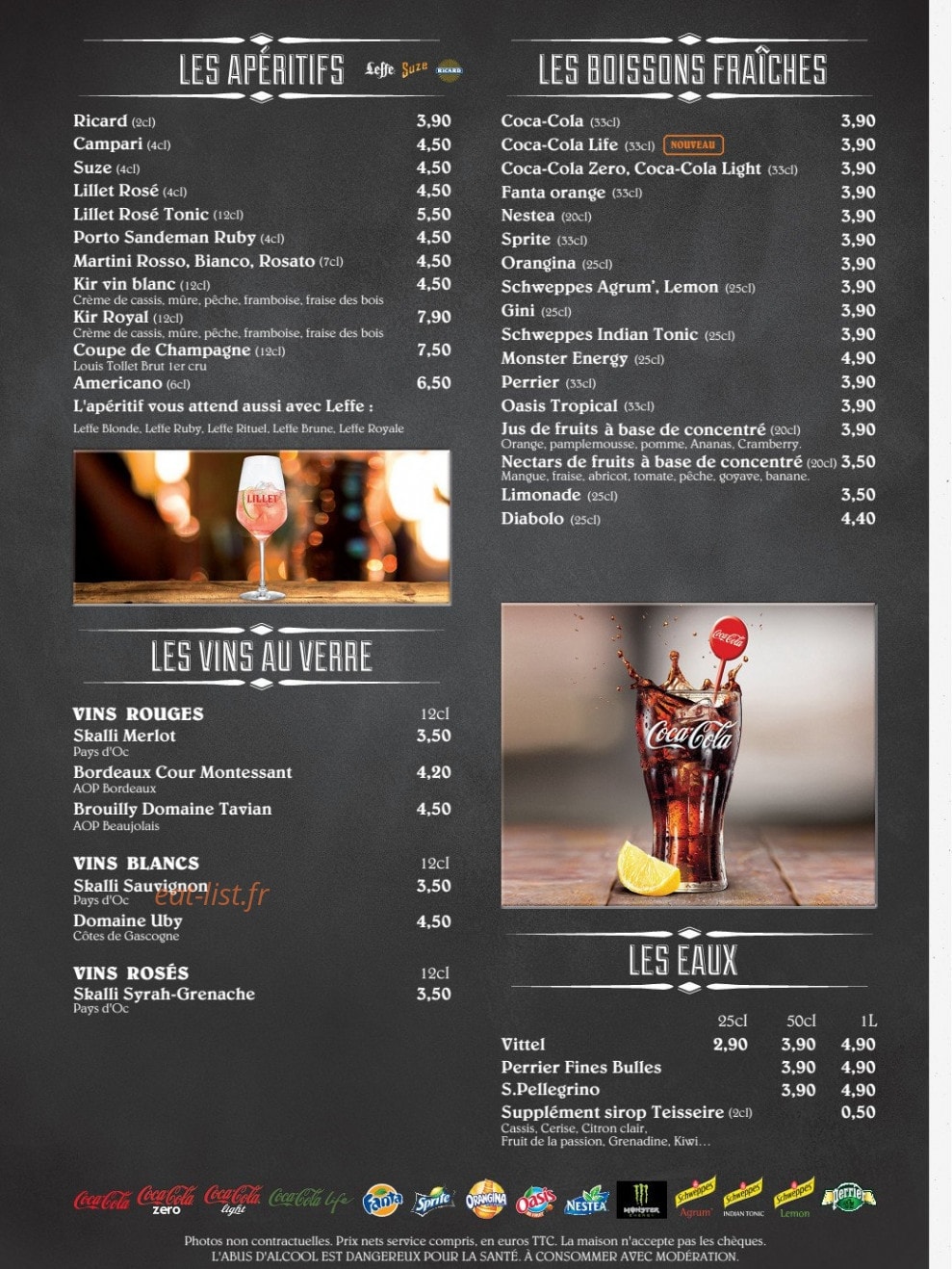 Café Leffe — carte page 4