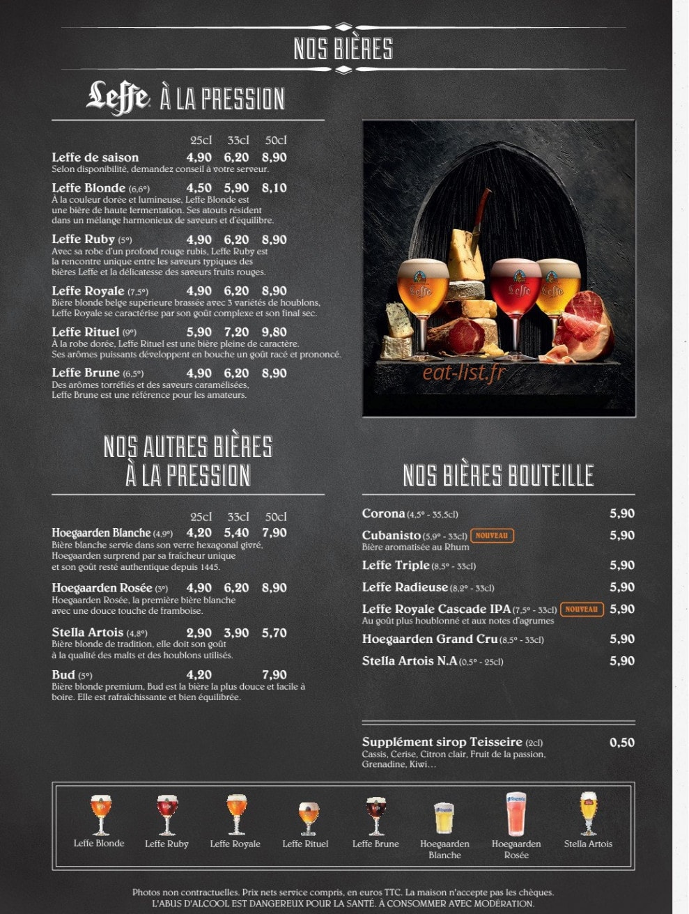 Café Leffe — carte page 2