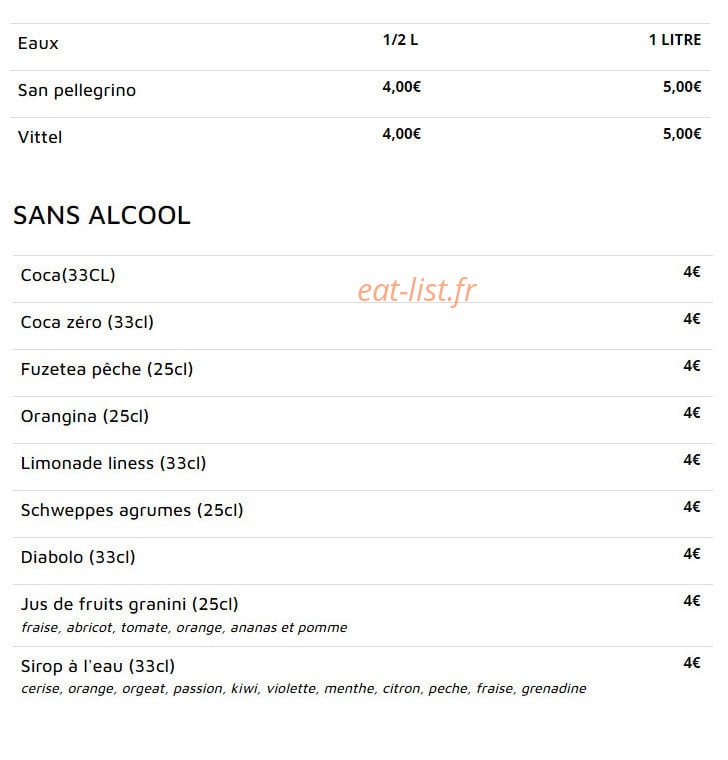 Chez Jane & Serge — carte page 2