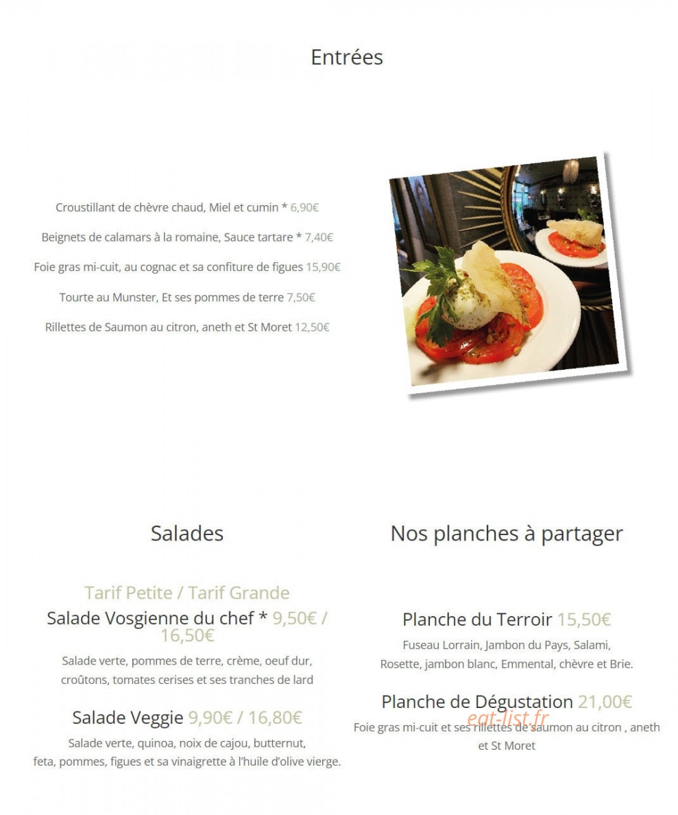 Chez Madeleine — carte page 2
