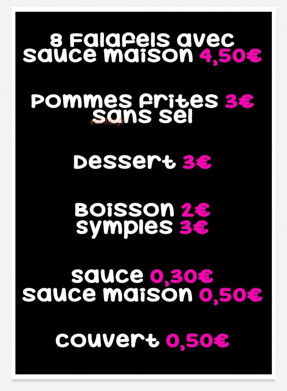 Chiche & bon — carte page 4