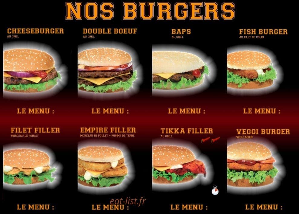 Chicken's — carte page 3