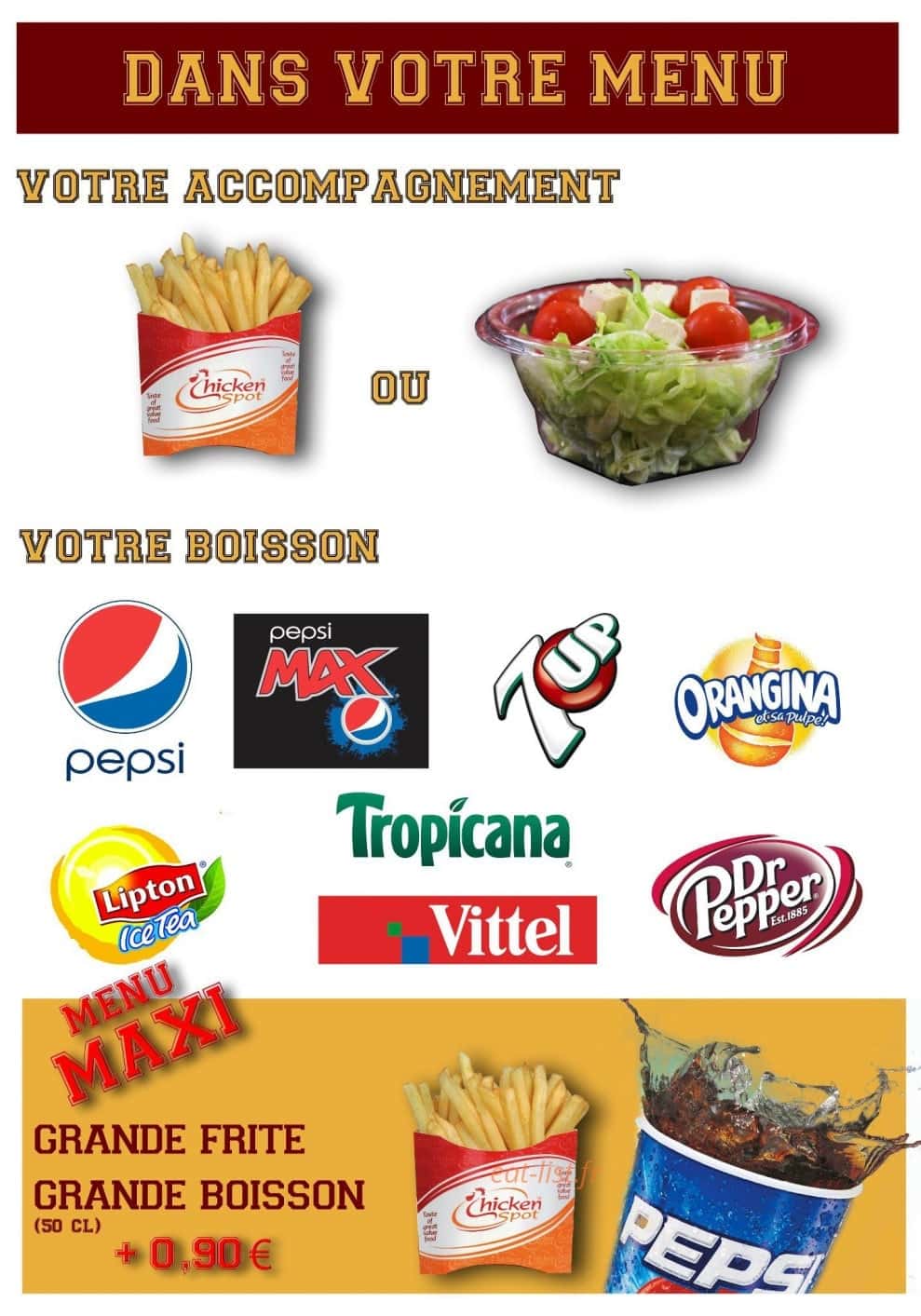 Chicken's — carte page 2