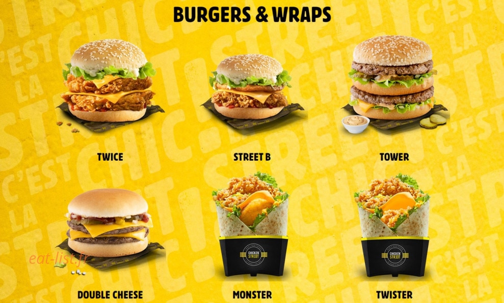Chicken Street — carte page 3