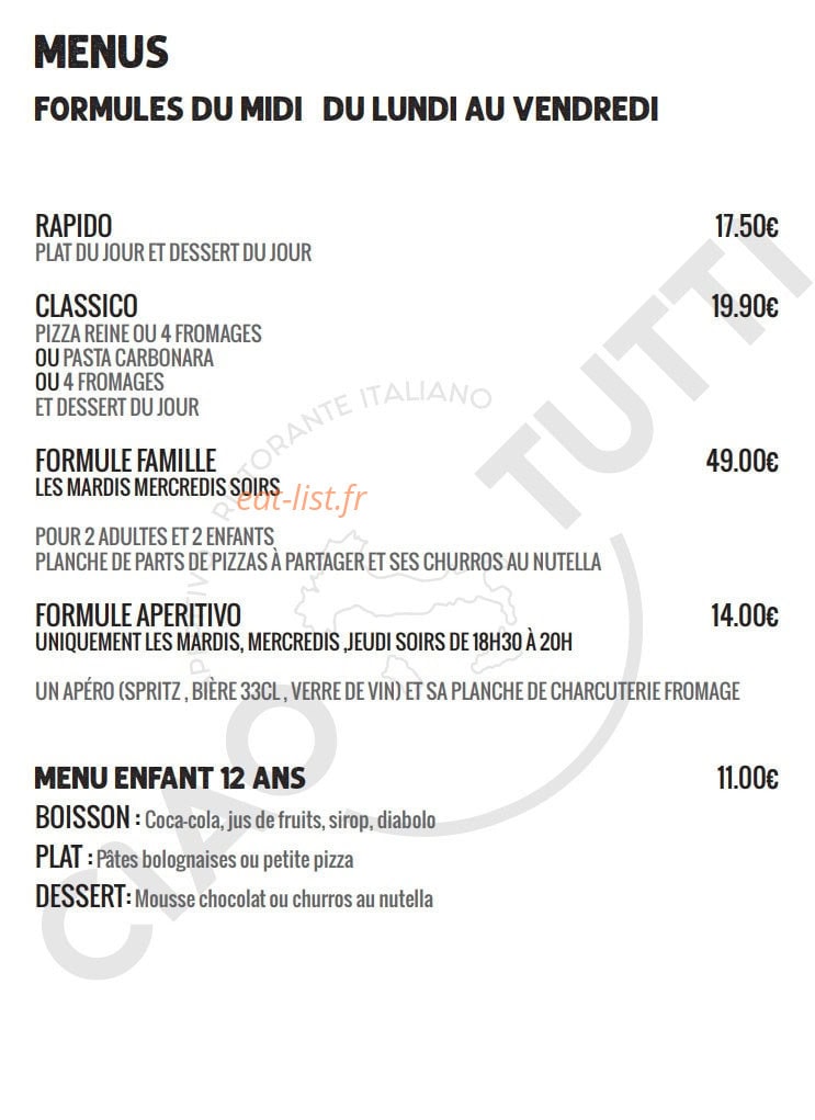 Ciao Tutti — carte page 5