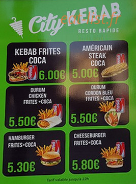 City Kebab — carte page 2