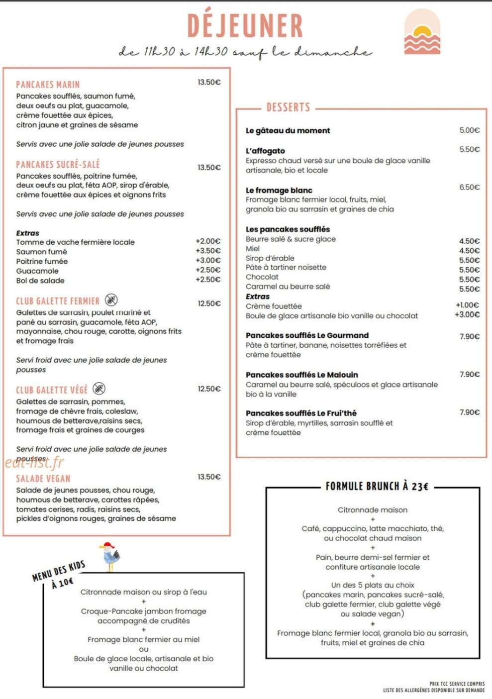 Columbus Café & Co — carte page 2