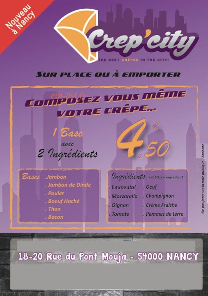 Crepcity — carte page 2