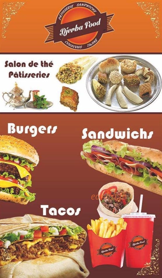 Djerba Food — carte page 1