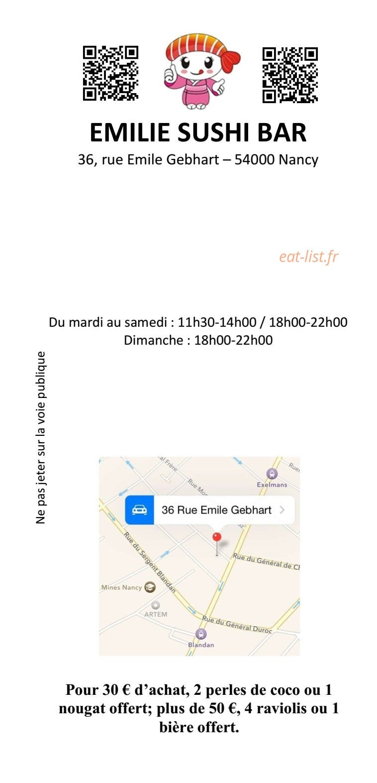 Emilie — carte page 1
