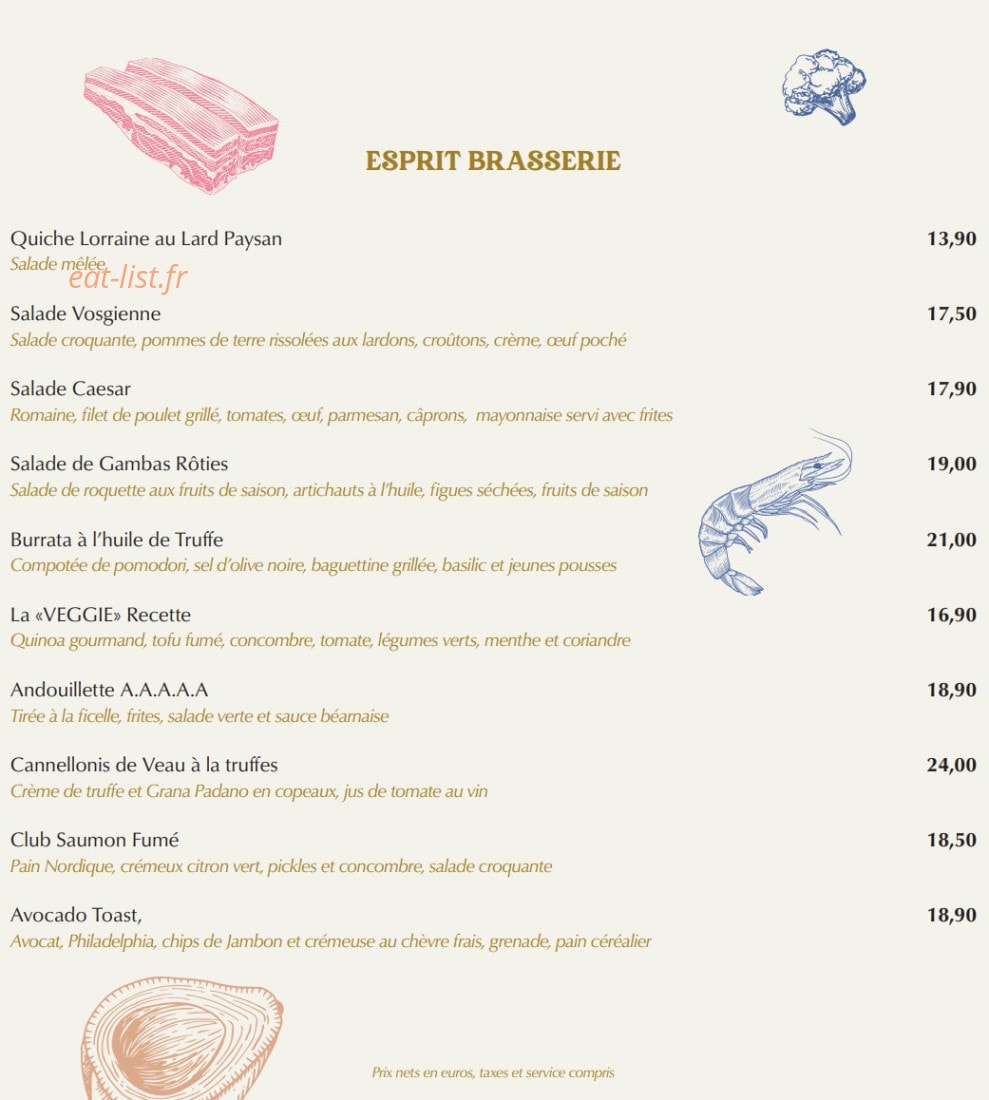 Grand Café Foy — carte page 3