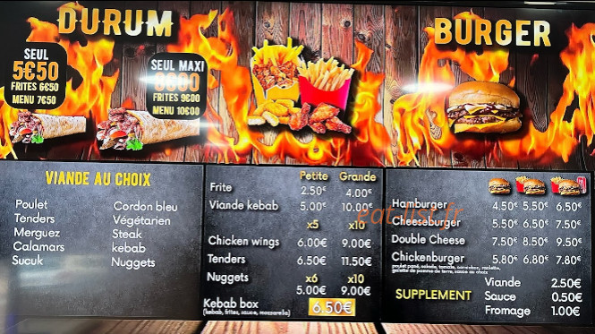 Green Kebab — carte page 2