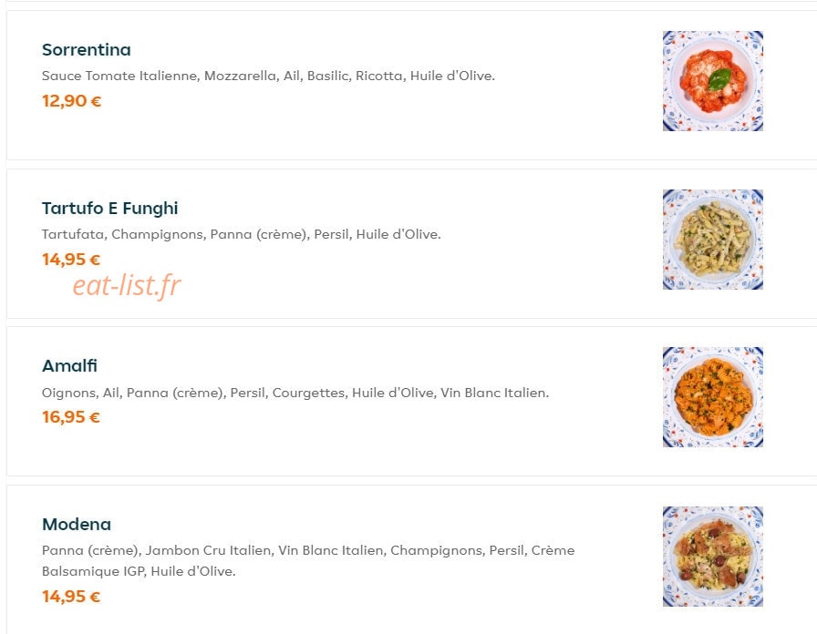 It Trattoria — carte page 4
