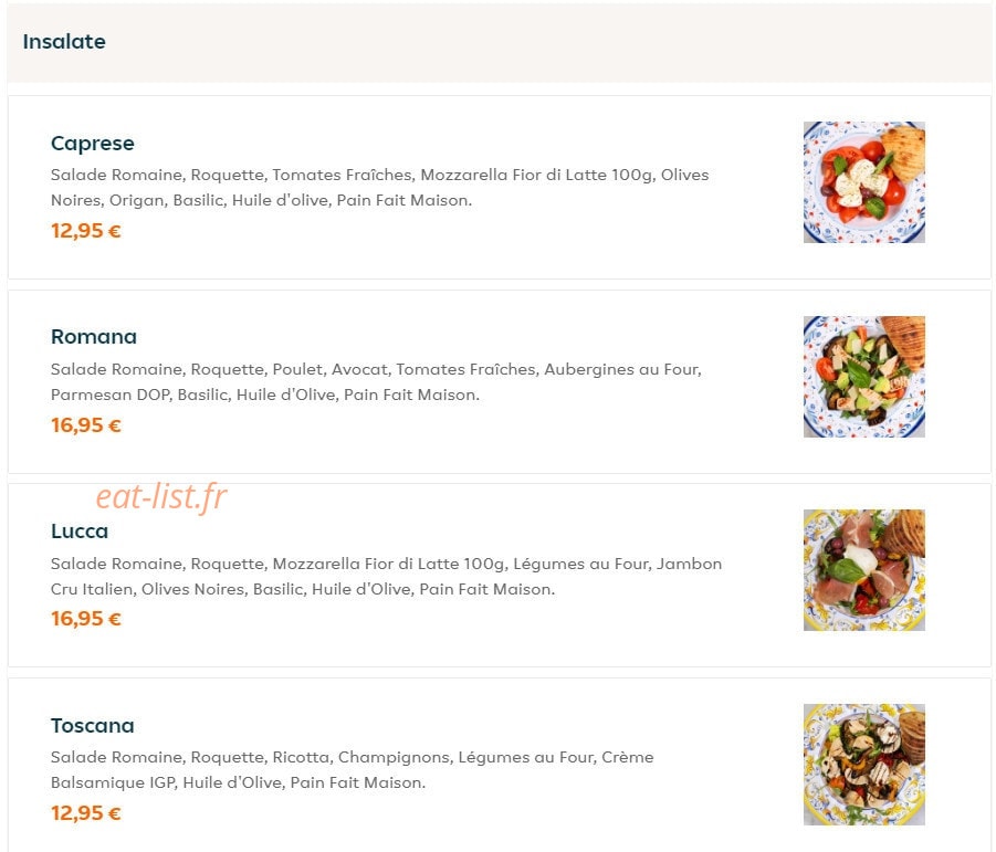 It Trattoria — carte page 5
