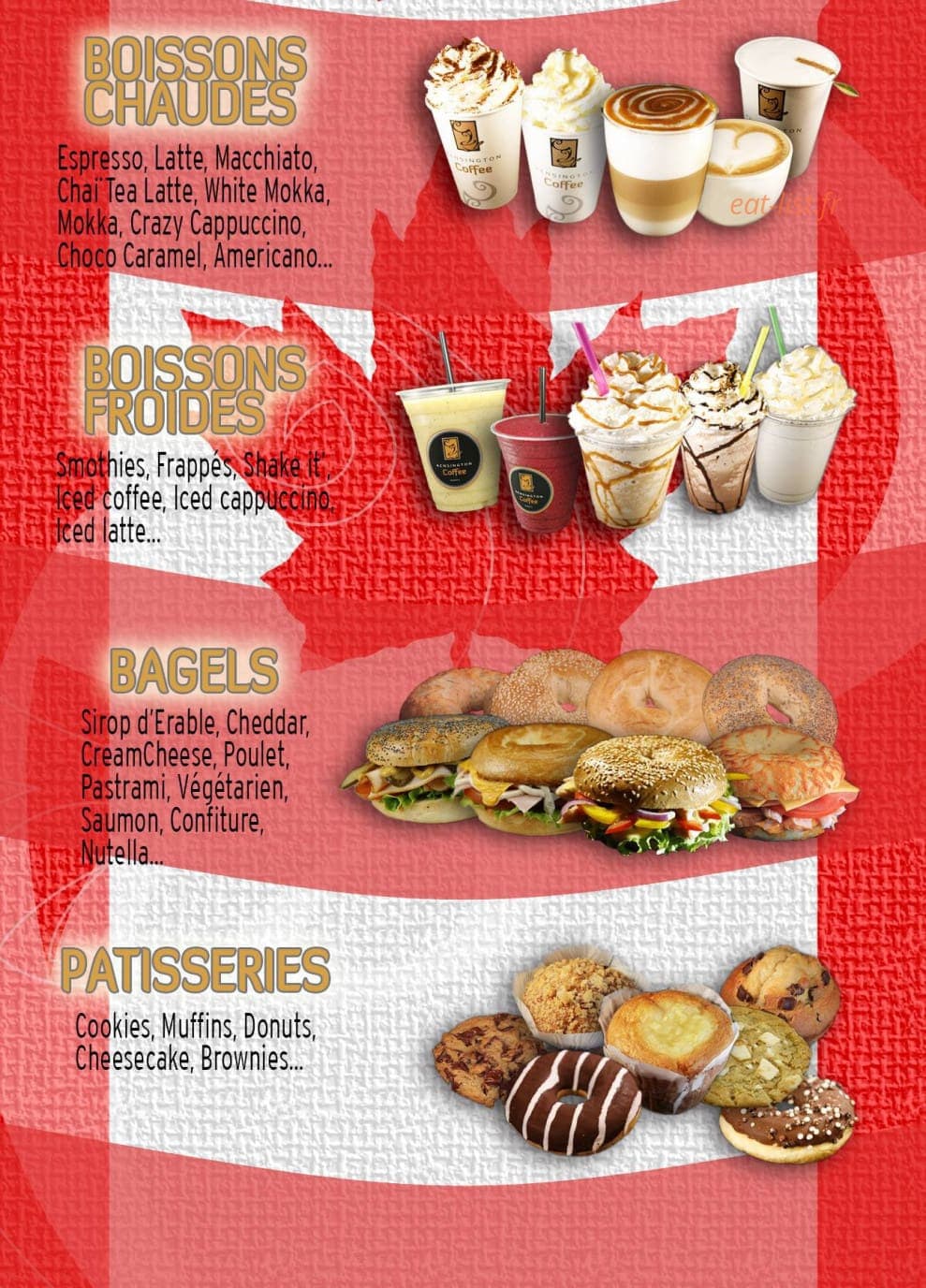 Kensington Coffee — carte page 2