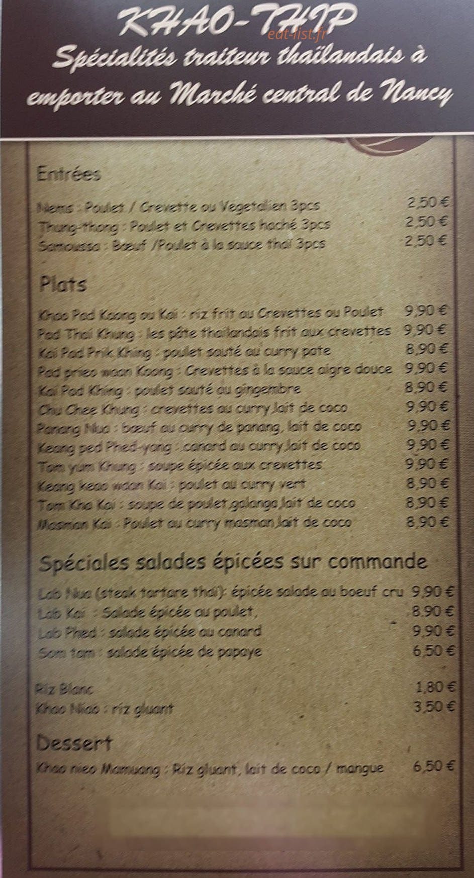 Khao-Thip — carte page 2
