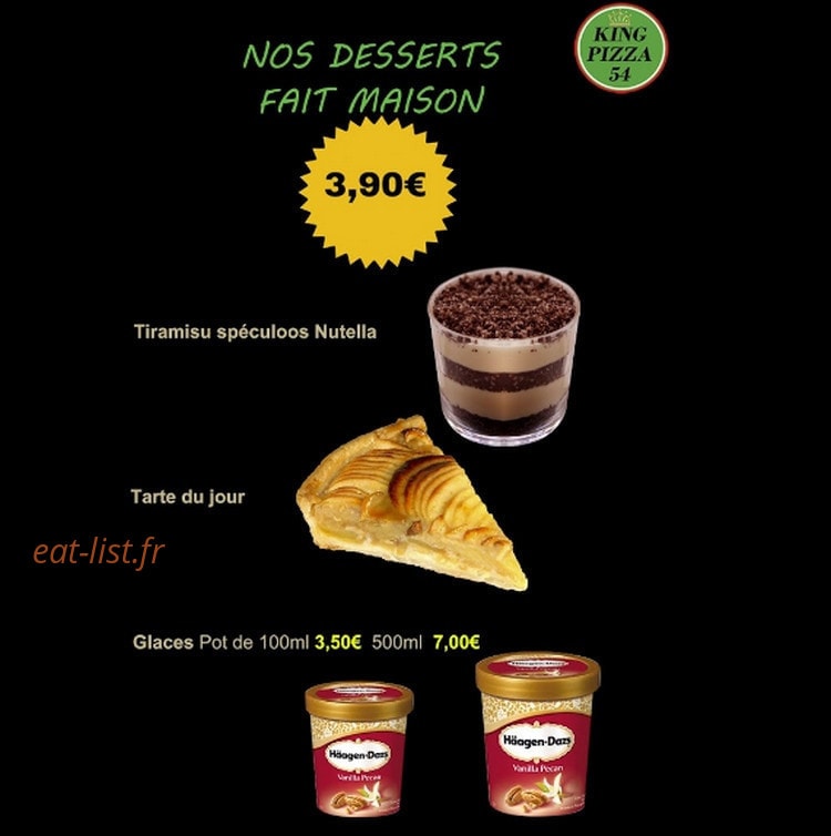 King pizza — carte page 6