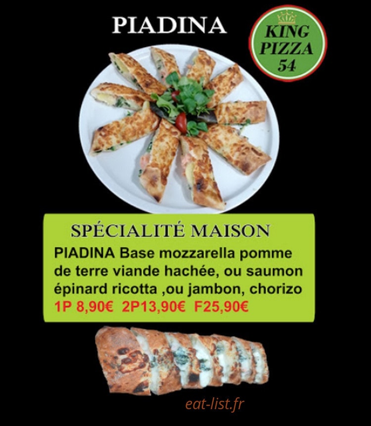 King pizza — carte page 3