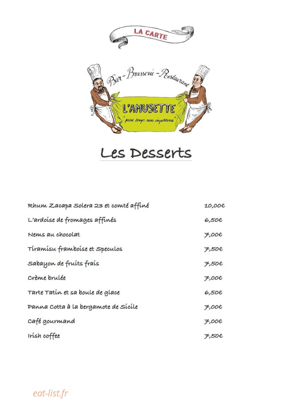 L'amusette — carte page 3