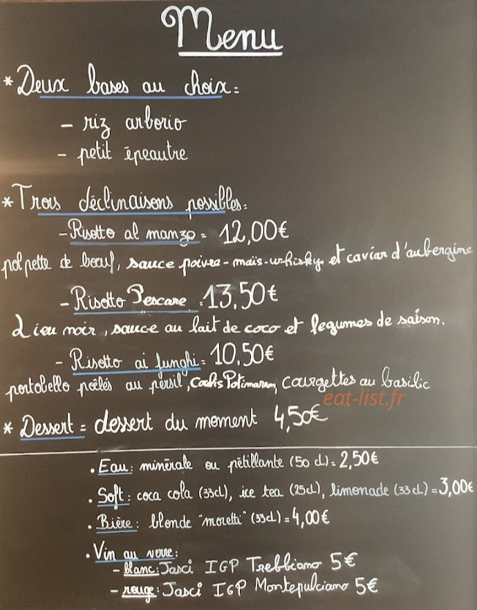 L'Arborio — carte page 1